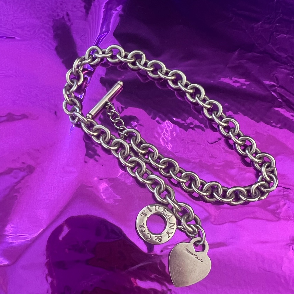 Authentic Tiffany & Co. Heart Tag Toggle Necklace